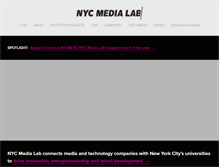 Tablet Screenshot of nycmedialab.org